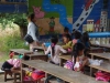 Naast Wat Phnom EK staat een schooltje