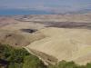 Vanaf de hoogvlakte weer het schitterende uitzicht op de Dode Zee