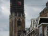 De Utrechtse Dom is vandaag ook in het oranje gestoken