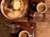 Apple crumble pie met vanille ijs en espresso