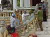 Er wordt hard gewerkt aan de restauratie van Wat Phnom EK