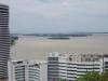 Het uitzicht over de Rio Guayas